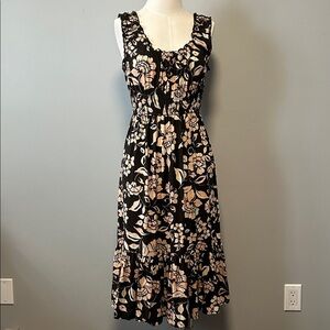 Patrons Of Peace Floral Midi Dress